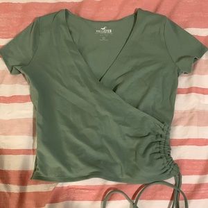 Green hollister baby tee